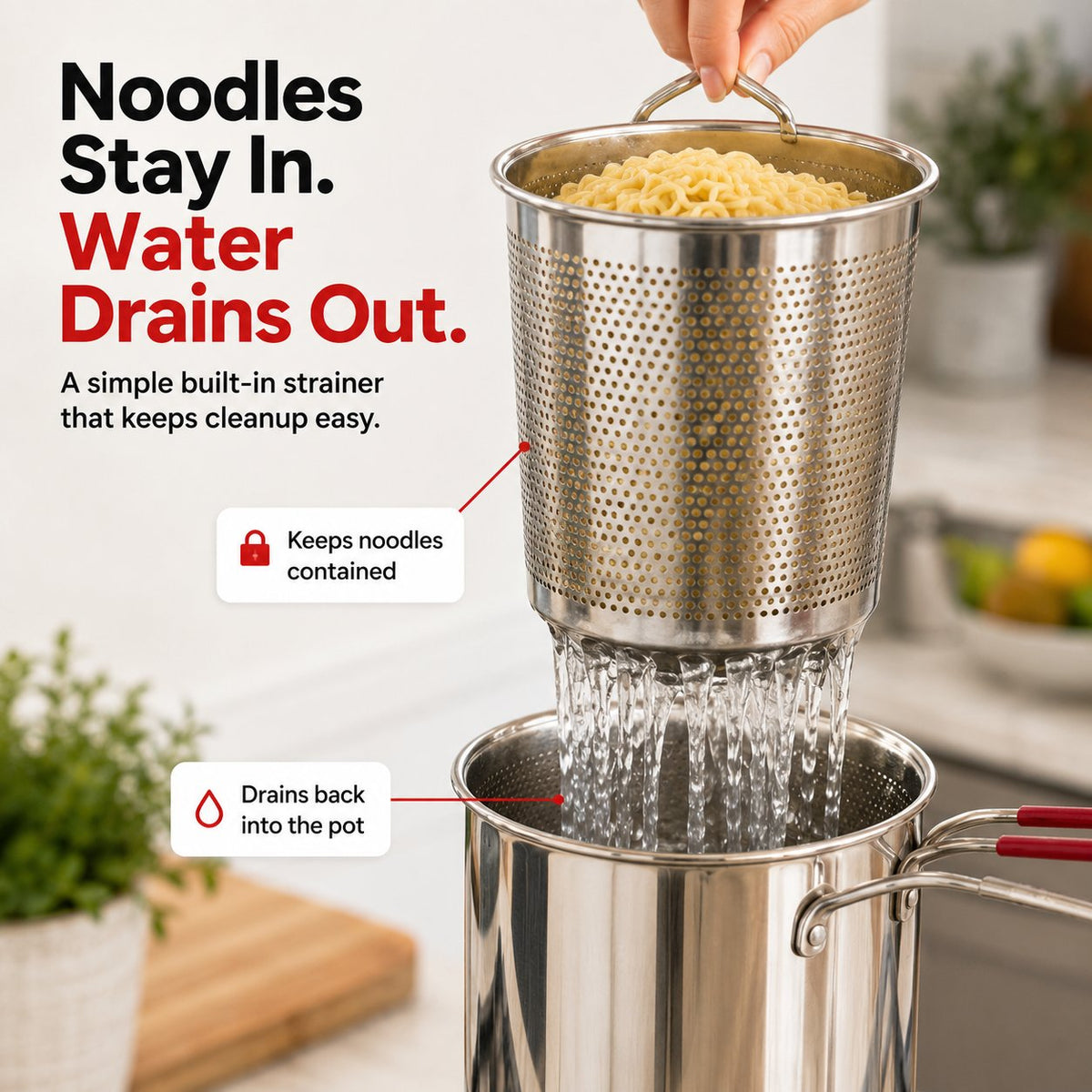 🚨 New Arrival: 49% OFF Today ⏳🍜Two-in-One Stainless Steel Mini Deep Fryer🔥 Top 100 – Free Shipping 🚚💨