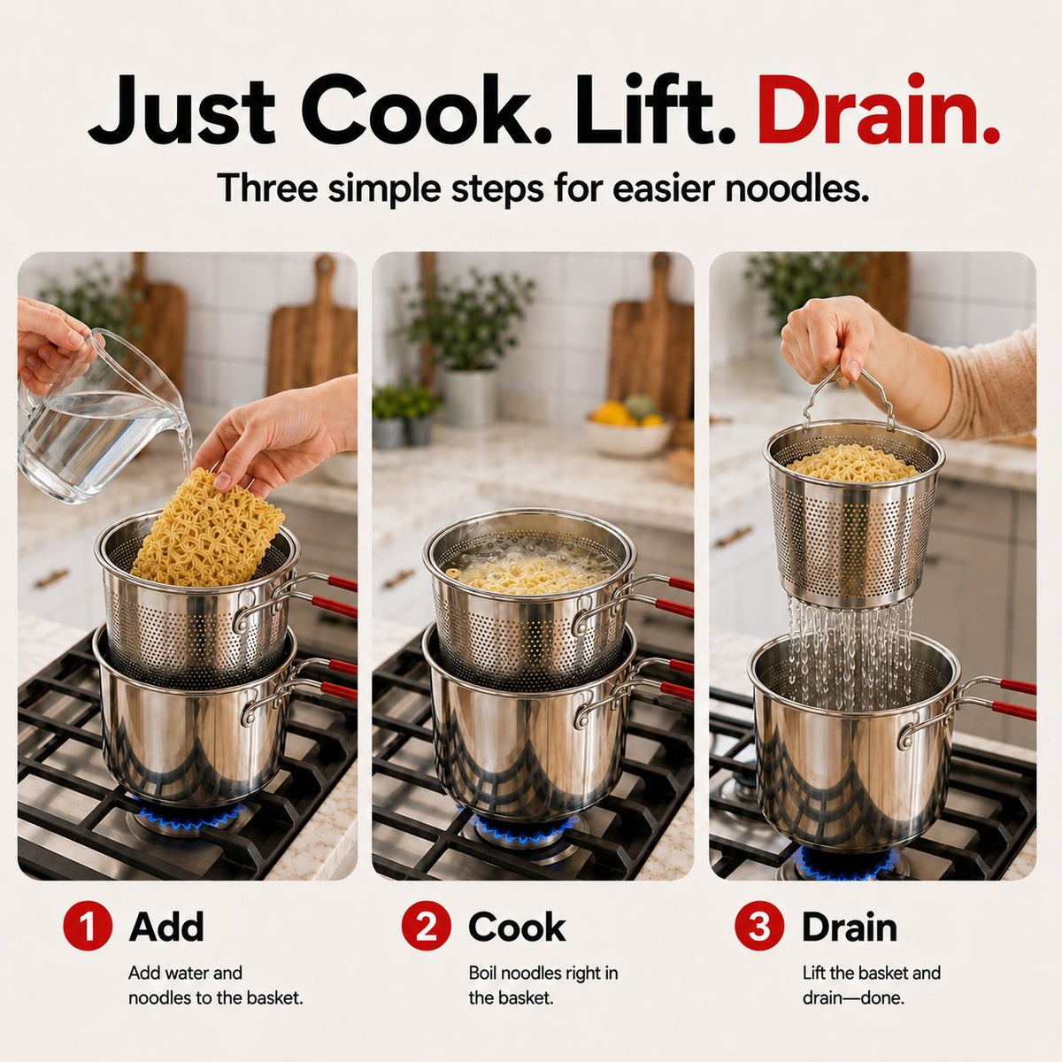 🚨 New Arrival: 49% OFF Today ⏳🍜Two-in-One Stainless Steel Mini Deep Fryer🔥 Top 100 – Free Shipping 🚚💨