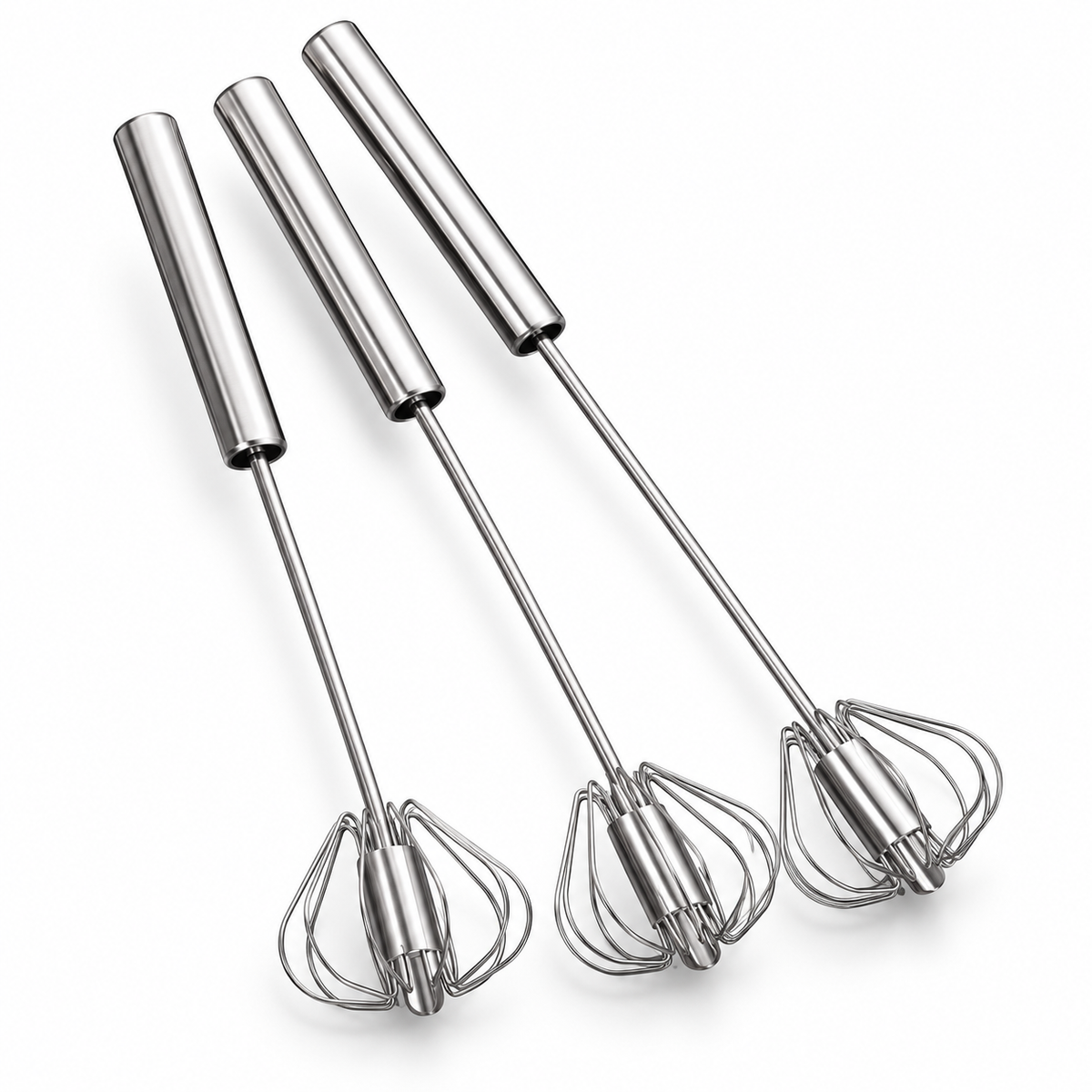Stainless Steel Semi-Automatic Egg Whisk