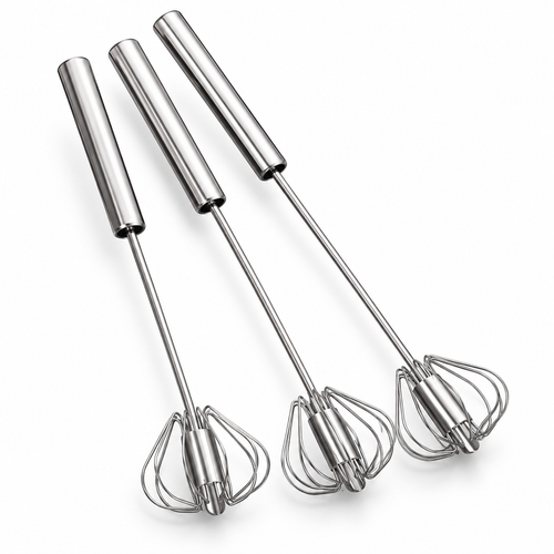Stainless Steel Semi-Automatic Egg Whisk